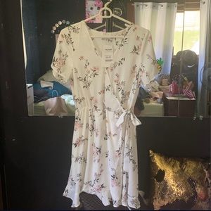 Floral wrap dress